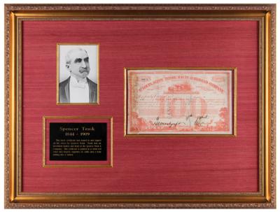 Lot #337 Spencer Trask Document Signed - Image 1