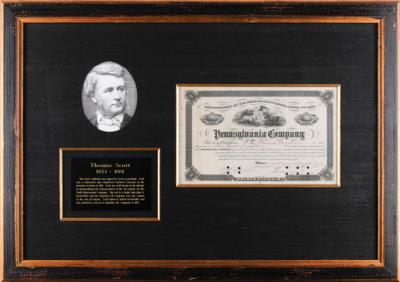 Lot #320 Thomas A. Scott Document Signed - Image 1