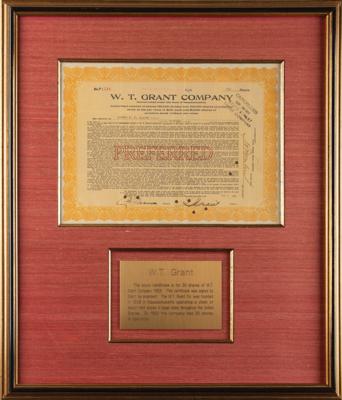 Lot #244 William Thomas Grant Document Signed