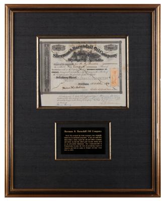 Lot #323 Sherman and Barnsdall Oil Company Stock Certificate - Image 1