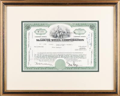 Lot #283 McLouth Steel Corporation Stock Certificate - Image 2