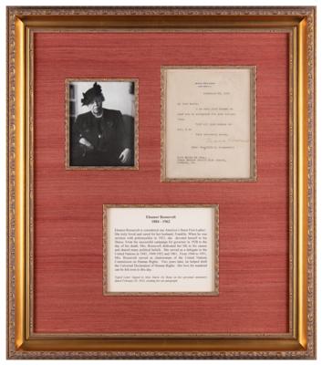 Lot #108 Eleanor Roosevelt Typed Letter Signed - Image 1