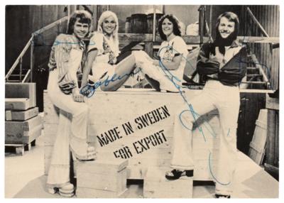 Lot #684 ABBA Signed Promo Card - Image 1