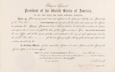 Lot #17 U. S. Grant Document Signed as President