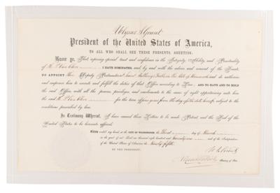 Lot #17 U. S. Grant Document Signed as President - Image 2