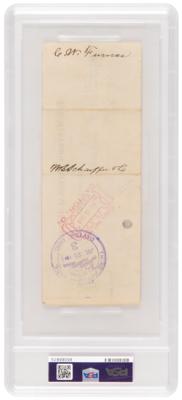 Lot #411 Orville Wright Signed Check as "Wright Brothers" - Paying Mechanic Charles Furnas, the First Airplane Passenger - Image 2