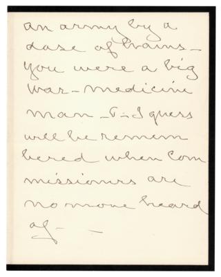 Lot #288 Silas Weir Mitchell Autograph Letter Signed - Image 2