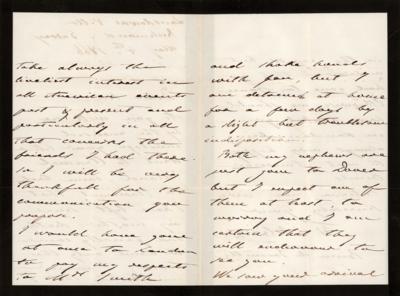 Lot #221 Francois d'Orleans, Prince of Joinville Autograph Letter Signed - Image 2