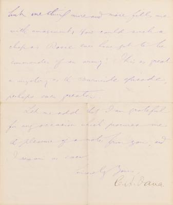 Lot #222 Charles A. Dana (4) Letters Signed on 13th Amendment and Civil War Peace Negotiations - Image 5