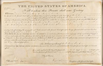 Lot #82 Andrew Jackson Document Signed as President - Image 2