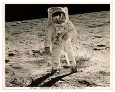 Lot #428 Buzz Aldrin Signed Photograph