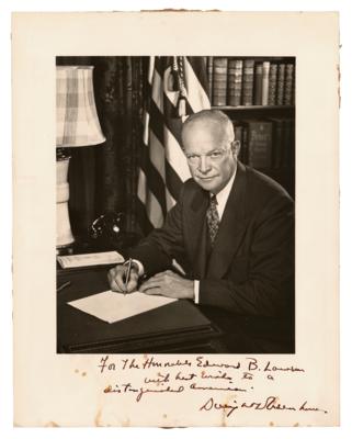 Lot #67 Dwight D. Eisenhower Signed Photograph - Image 1