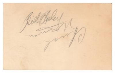 Lot #647 Bill Haley and His Comets Signed Promo Card - Image 2