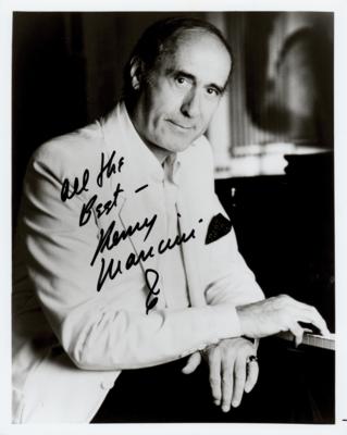 Lot #607 Henry Mancini Signed Photograph - Image 1