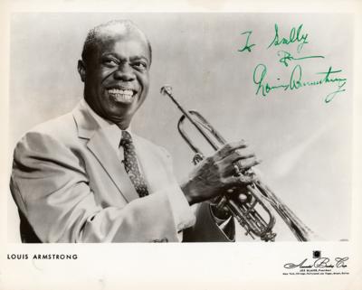 Lot #583 Louis Armstrong Signed Photograph - Image 1