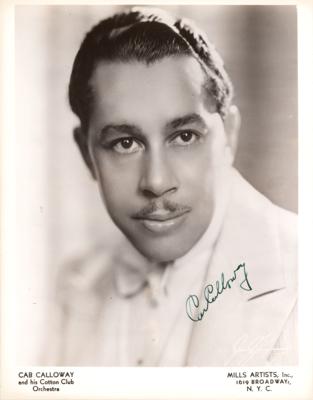 Lot #589 Cab Calloway Signed Photograph