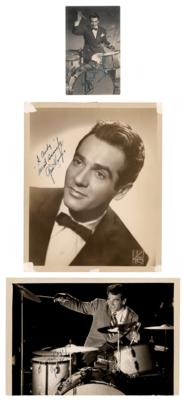 Lot #604 Gene Krupa (3) Signed Photographs - Image 1