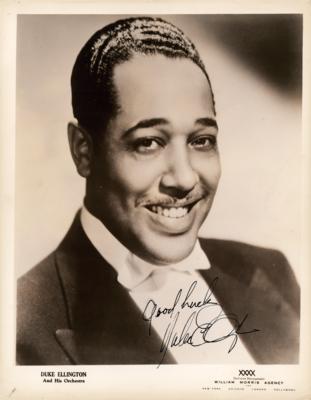 Lot #595 Duke Ellington Signed Photograph - Image 1