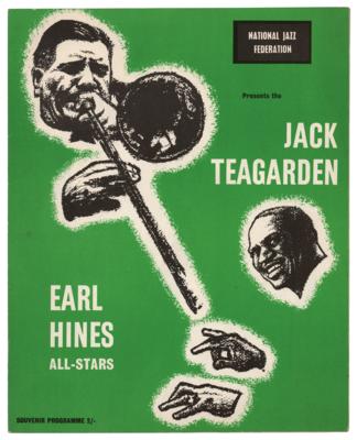 Lot #613 Jack Teagarden and Earl 'Fatha' Hines All-Stars Signed Program - Image 2