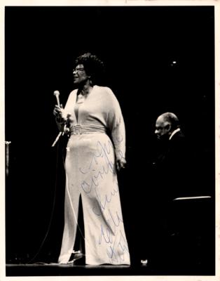 Lot #596 Ella Fitzgerald Signed Photograph - Image 1