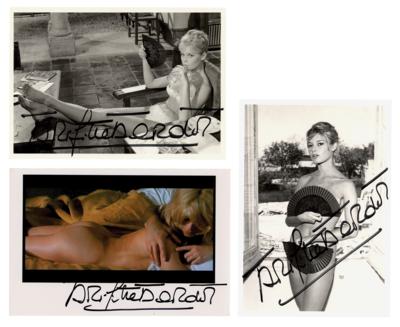 Lot #750 Brigitte Bardot (3) Signed Photographs