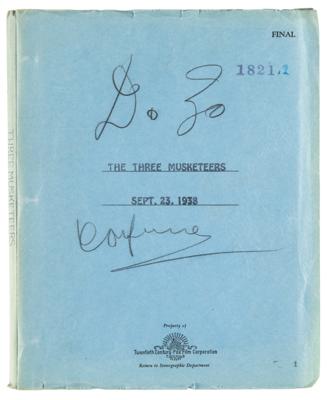 Lot #735 Darryl F. Zanuck's Hand-Annotated Script for The Three Musketeers - Image 1