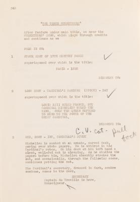 Lot #735 Darryl F. Zanuck's Hand-Annotated Script for The Three Musketeers - Image 2