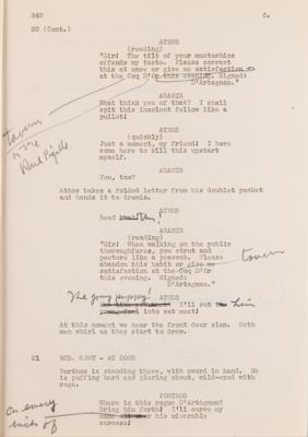 Lot #735 Darryl F. Zanuck's Hand-Annotated Script for The Three Musketeers - Image 4