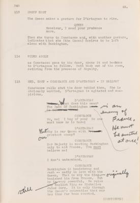 Lot #735 Darryl F. Zanuck's Hand-Annotated Script for The Three Musketeers - Image 5