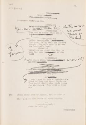 Lot #735 Darryl F. Zanuck's Hand-Annotated Script for The Three Musketeers - Image 7