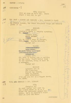 Lot #712 Harvey Revised First Draft Continuity Script - Image 11