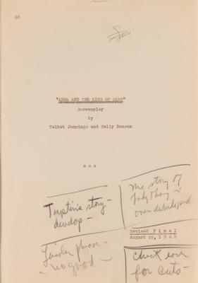 Lot #736 Darryl F. Zanuck's Hand-Annotated Script for Anna and the King of Siam - Image 2