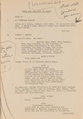 Lot #736 Darryl F. Zanuck's Hand-Annotated Script for Anna and the King of Siam - Image 3