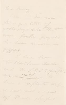 Lot #189 Guglielmo Marconi Autograph Letter Signed with Sketch of "Good Tubes" for Wireless Experiments - Image 2