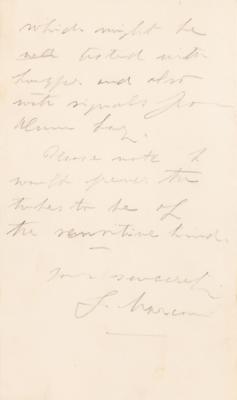 Lot #189 Guglielmo Marconi Autograph Letter Signed with Sketch of "Good Tubes" for Wireless Experiments - Image 5