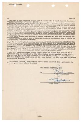 Lot #710 Cary Grant Document Signed for RKO Radio Pictures - Image 2