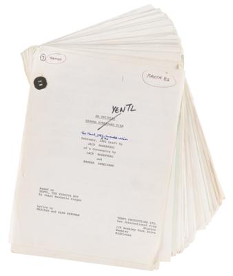 Lot #722 Barbra Streisand (2) Documents Signed for Yentl, with Working Draft of the Script - Image 3