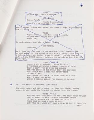 Lot #722 Barbra Streisand (2) Documents Signed for Yentl, with Working Draft of the Script - Image 5