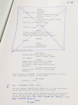 Lot #722 Barbra Streisand (2) Documents Signed for Yentl, with Working Draft of the Script - Image 7