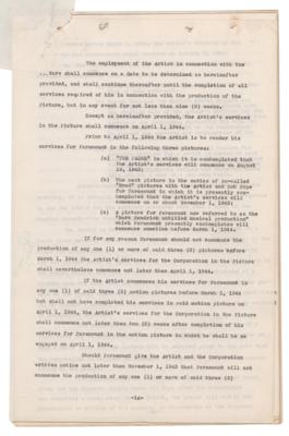 Lot #702 Bing Crosby Document Signed for Going My Way - Image 3