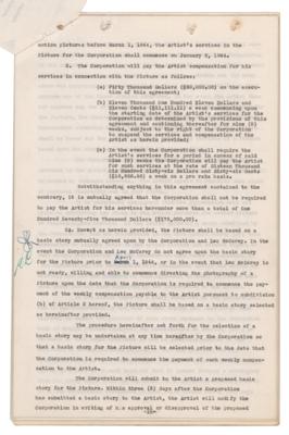 Lot #702 Bing Crosby Document Signed for Going My Way - Image 4