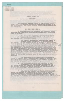 Lot #727 Dimitri Tiomkin Document Signed for It's a Wonderful Life - Image 2