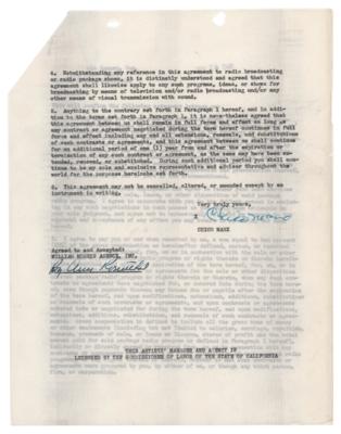 Lot #840 Chico Marx Document Signed - Image 1