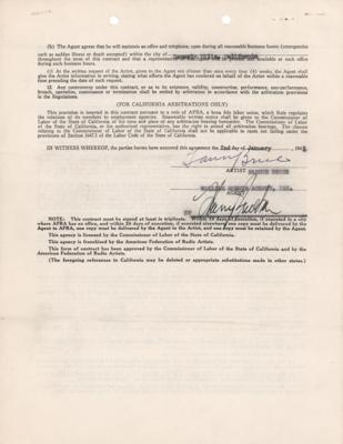 Lot #763 Fanny Brice Document Signed