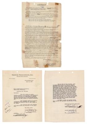 Lot #725 Irving Thalberg (3) Documents Signed - Image 1