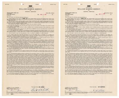 Lot #740 Abbott and Costello (2) Documents Signed - Image 1