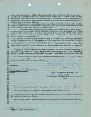 Lot #889 Natalie Wood Document Signed - Image 1