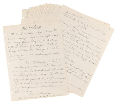 Lot #792 W. C. Fields Handwritten Manuscript for 