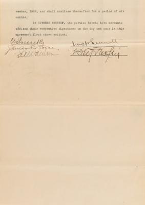 Lot #720 Mack Sennett and Ben Turpin Document