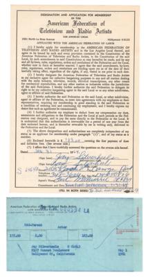 Lot #871 Jay Silverheels Twice-Signed Document - Image 1